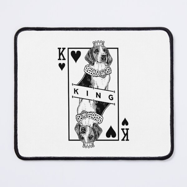 Item preview, English Foxhound King Of Hearts Funny Dog Lover Pop Art designed and sold by GrandeDuc.