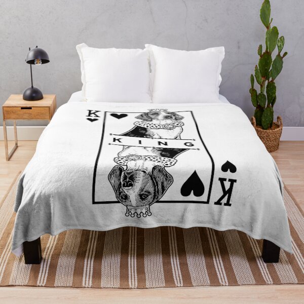 Item preview, English Foxhound King Of Hearts Funny Dog Lover Pop Art designed and sold by GrandeDuc.