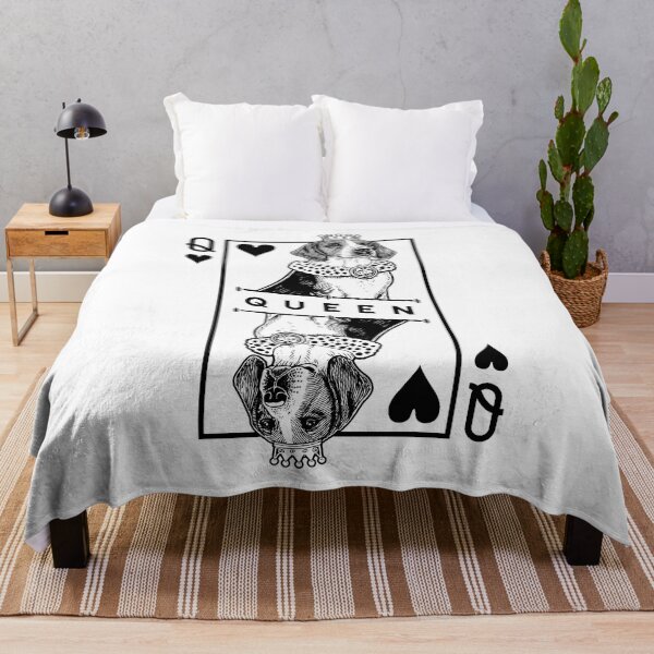 Item preview, English Foxhound Queen Of Hearts Funny Dog Lover Pop Art designed and sold by GrandeDuc.