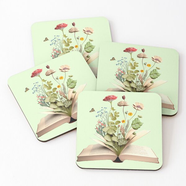 Item preview, flowers growing from book designed and sold by fattim3.