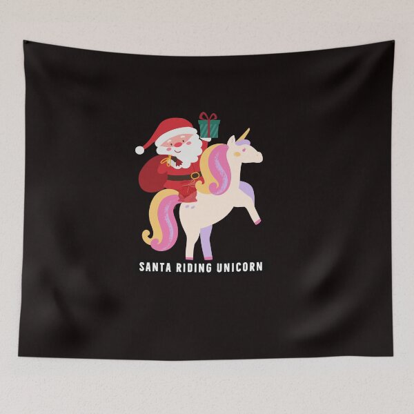 Item preview, Santa Riding a Unicorn For christmas designed and sold by sandra-merch.