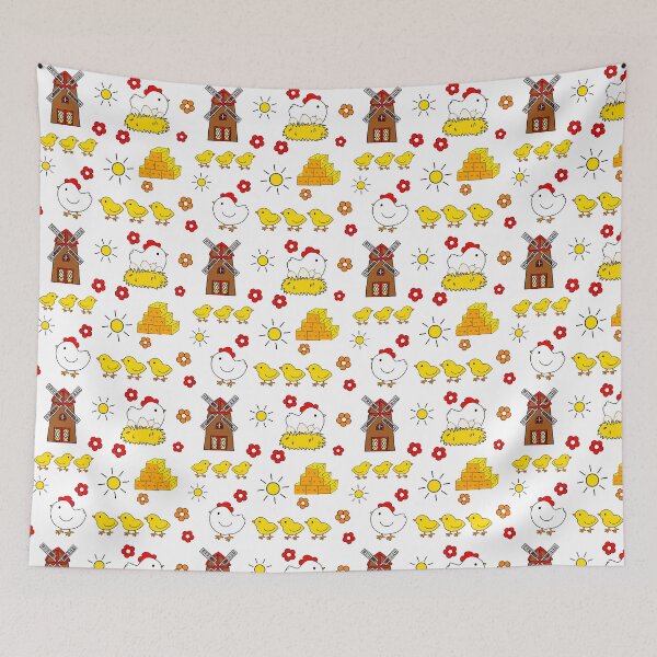 Item preview, chicken farm pattern designed and sold by Krissys-Art.