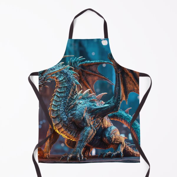 Item preview, Experience the Majestic Beauty of a Blue Dragon in Heroic Pose designed and sold by CreationP.