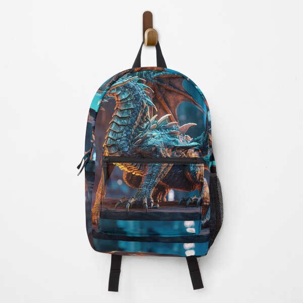 Item preview, Experience the Majestic Beauty of a Blue Dragon in Heroic Pose designed and sold by CreationP.