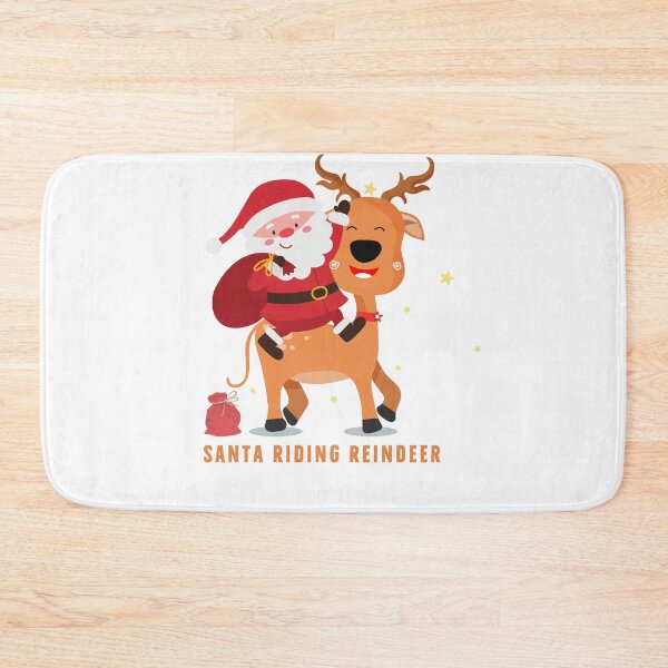 Item preview, santa montando un reno, regalo para las fiestas designed and sold by sandra-merch.