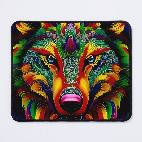 Item preview, Trippy Majestic Magic Wolf  designed and sold by Mary Tighe.
