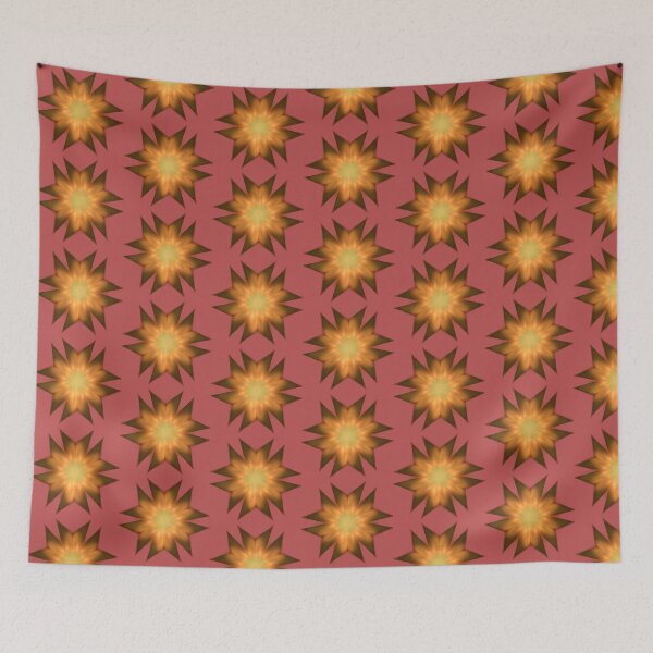Item preview, Fractal Green Orange Flower designed and sold by Vitta.