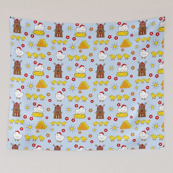Item preview, chicken farm pattern designed and sold by Krissys-Art.