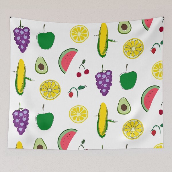 Item preview, Minimalist fruits vegetables and berries bundle pack designed and sold by anycolorart.