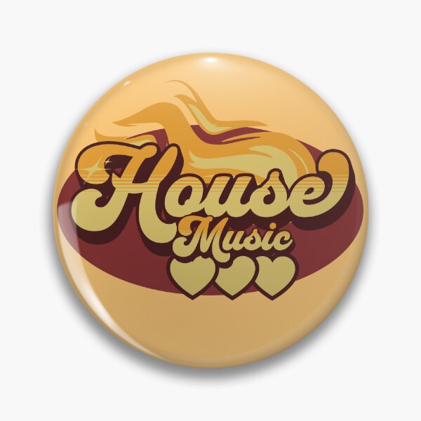 Item preview, HOUSE MUSIC  - House Music Heat (orange/burnt sienna) designed and sold by Discothreadz.