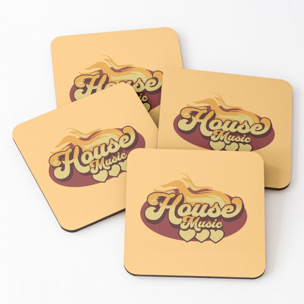 Item preview, HOUSE MUSIC  - House Music Heat (orange/burnt sienna) designed and sold by Discothreadz.