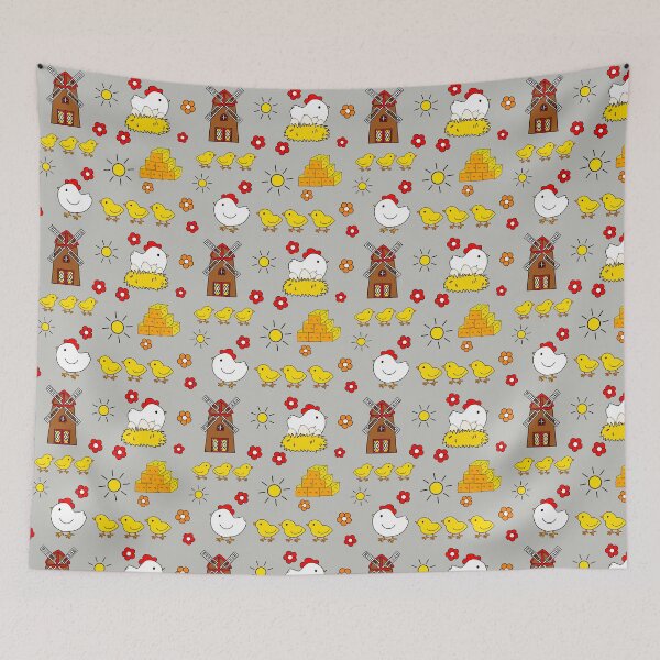 Item preview, chicken farm pattern designed and sold by Krissys-Art.