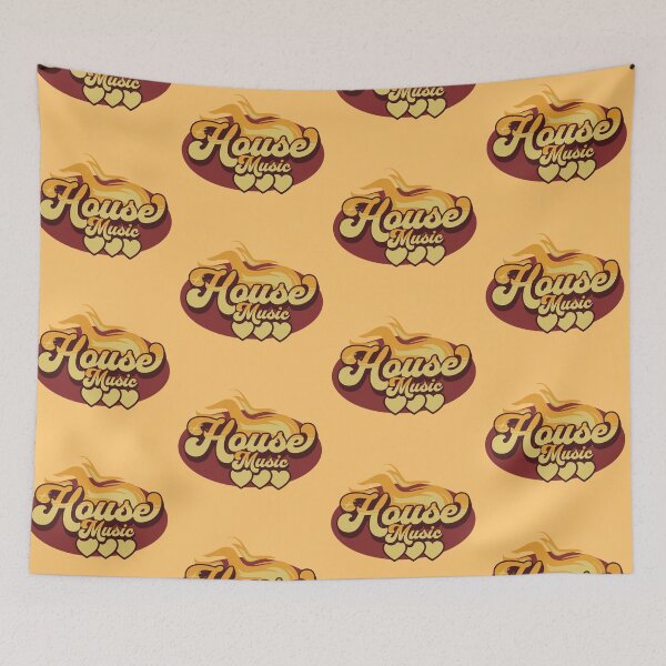 Item preview, HOUSE MUSIC  - House Music Heat (orange/burnt sienna) designed and sold by Discothreadz.