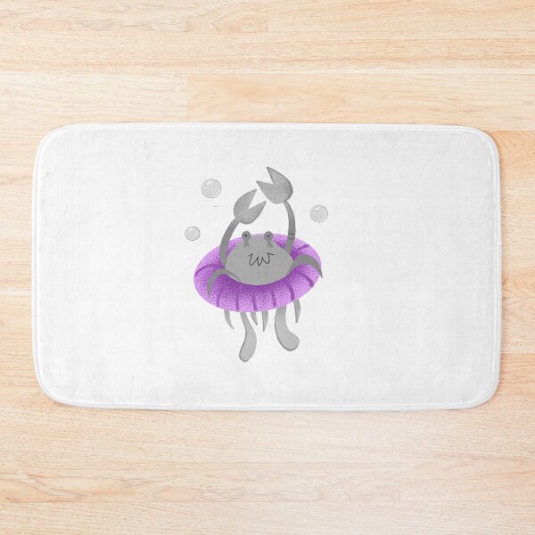 Item preview, Ocean floatie Crab in a purple ring designed and sold by cheekyfoxart.