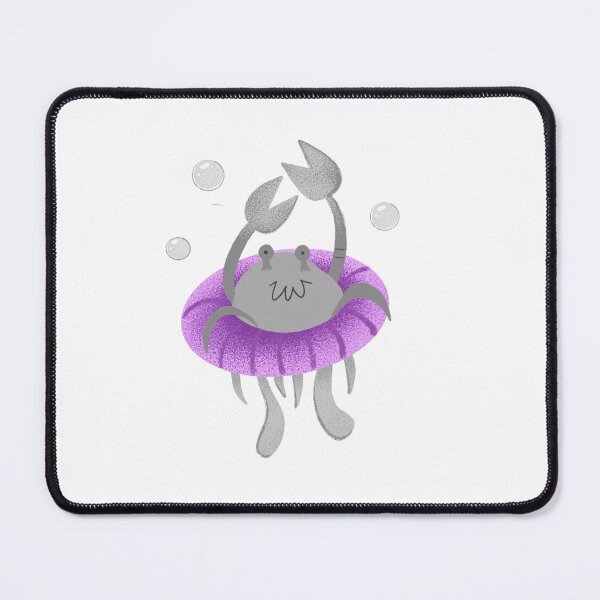 Item preview, Ocean floatie Crab in a purple ring designed and sold by cheekyfoxart.
