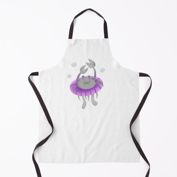 Item preview, Ocean floatie Crab in a purple ring designed and sold by cheekyfoxart.