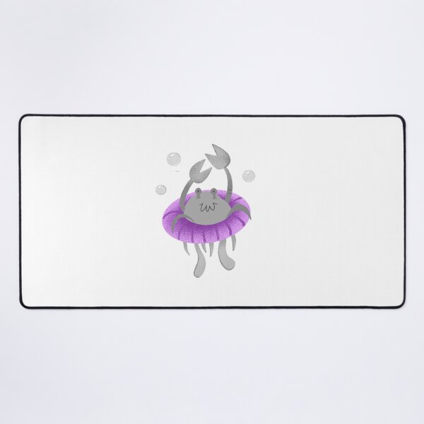 Item preview, Ocean floatie Crab in a purple ring designed and sold by cheekyfoxart.