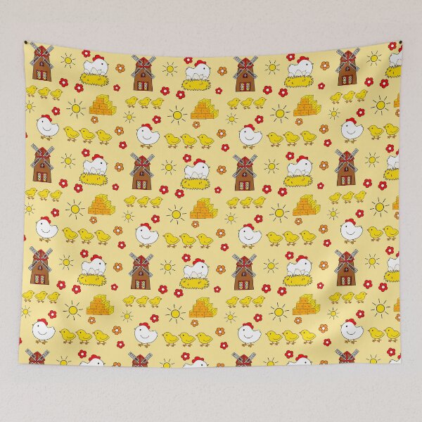 Item preview, chicken farm pattern designed and sold by Krissys-Art.