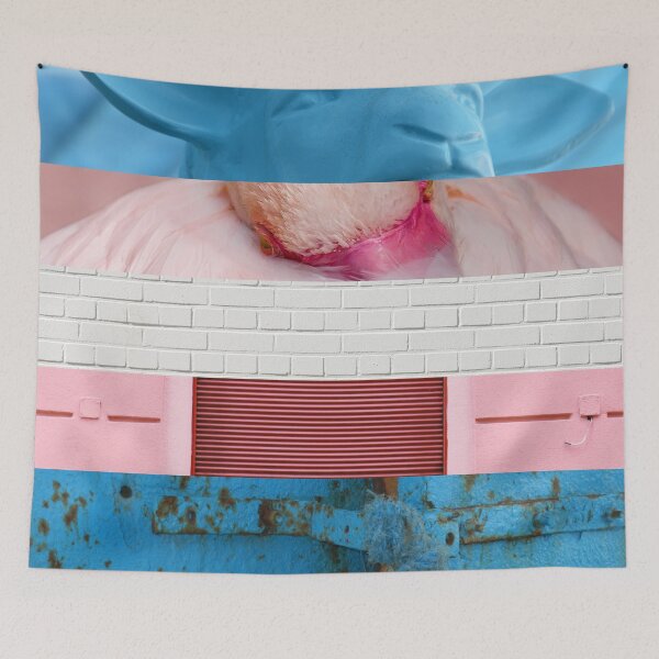 Item preview, Trans Pride Aesthetic Moodboard Transgender Pride Flag designed and sold by ArtliciousHUMAN.