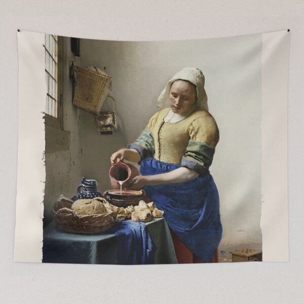 Item preview, The Milkmaid - Johannes Vermeer's Classic Painting designed and sold by Sergey Sedunov.