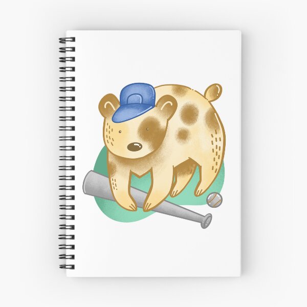 Item preview, Bear and a Baseball bat designed and sold by cheekyfoxart.
