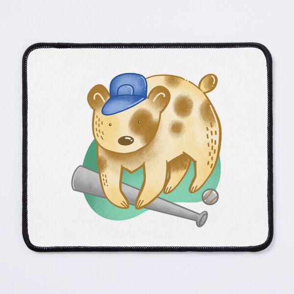 Item preview, Bear and a Baseball bat designed and sold by cheekyfoxart.