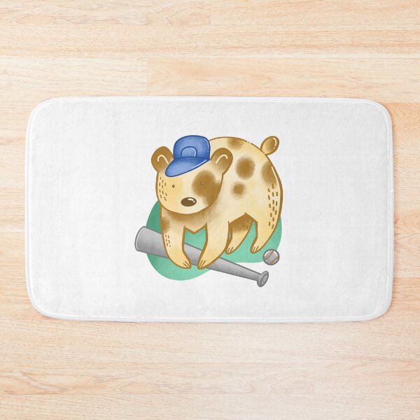 Item preview, Bear and a Baseball bat designed and sold by cheekyfoxart.