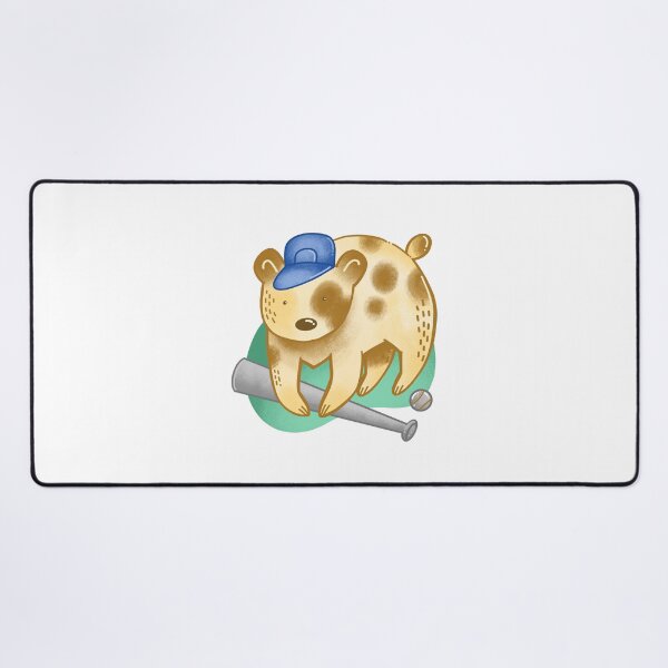 Item preview, Bear and a Baseball bat designed and sold by cheekyfoxart.