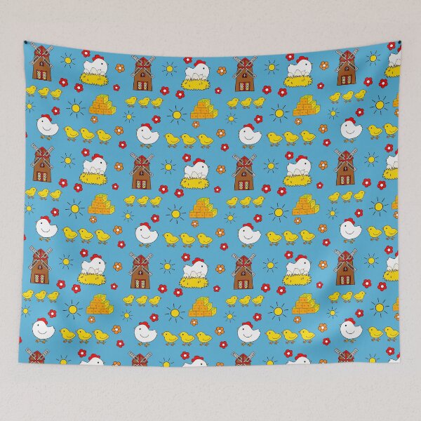 Item preview, chicken farm pattern designed and sold by Krissys-Art.