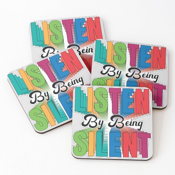 Item preview, Listen by being Silent - Silent Listen Anagram designed and sold by Harlake.