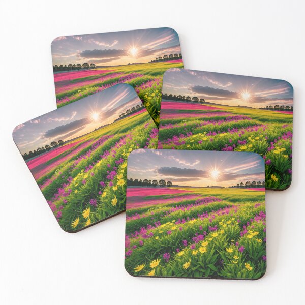 Item preview, A Sun-Drenched Meadow Of Wildflowers, Their Petals Glowing In The Light Ai Generated Art designed and sold by AiGens.