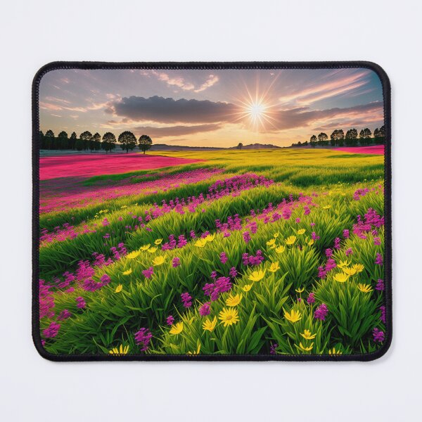 Item preview, A Sun-Drenched Meadow Of Wildflowers, Their Petals Glowing In The Light Ai Generated Art designed and sold by AiGens.