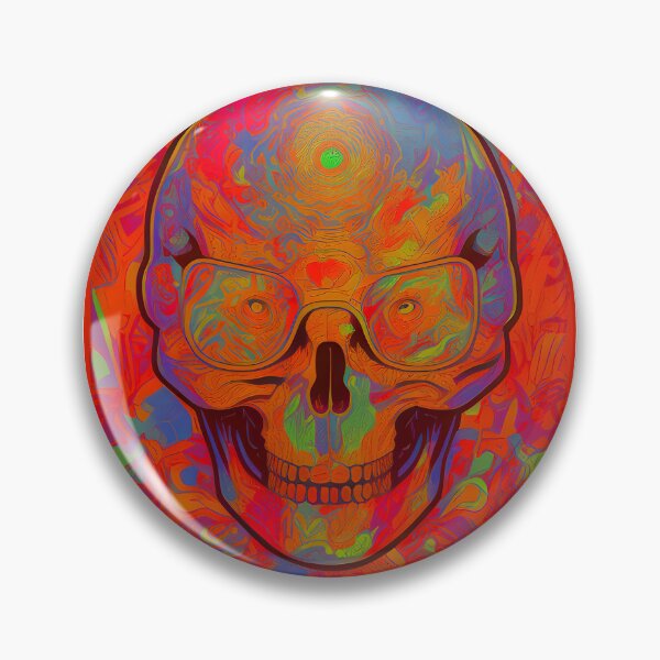 Item preview, Trippy Skull - Trippy Psychedelic Skull Portrait designed and sold by Djaweedan777.