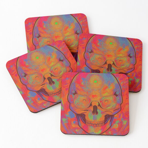 Item preview, Trippy Skull - Trippy Psychedelic Skull Portrait designed and sold by Djaweedan777.
