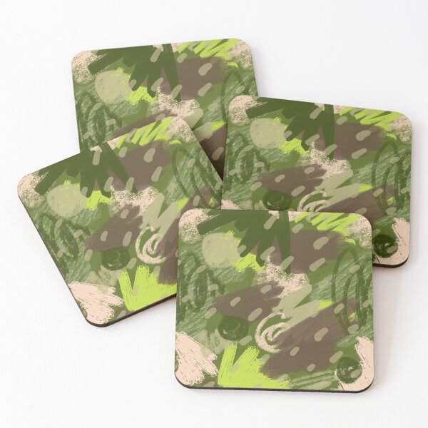 Item preview, Chaotic Shapes on Green designed and sold by BuBuchi.