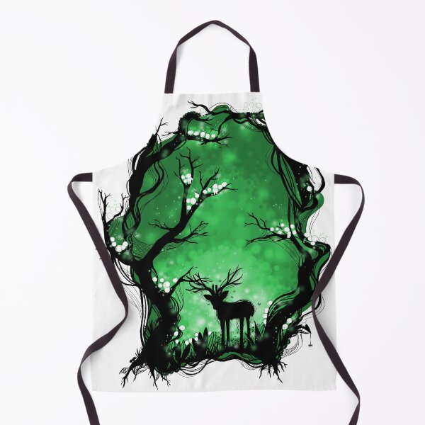 Item preview, Mystical forest forest spirits green designed and sold by ChallaDesign.