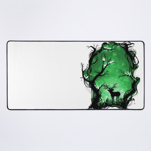 Item preview, Mystical forest forest spirits green designed and sold by ChallaDesign.