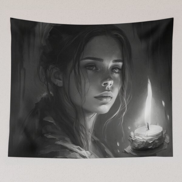 Item preview, Alone in the Dark with a Flickering Candle designed and sold by DaniFantasy.