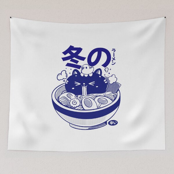 Item preview, Ramen de invierno para gatitos designed and sold by MuloPops.