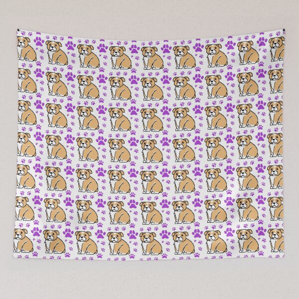 Item preview, cute doggo patterns purple  designed and sold by Chaoticzarts.