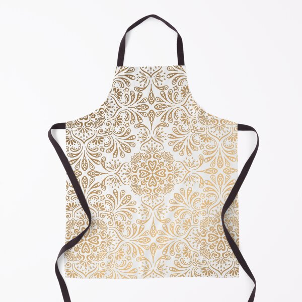 Item preview, Elegant Gold Vintage Mandala Pattern On White designed and sold by Vic Torys ☆.