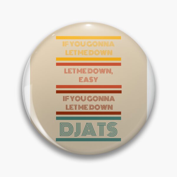 Item preview, Retro lyrics LET ME DOWN EASY 60s 70s band design inspired by Daisy Jones and the six designed and sold by SoftBlushSarah.