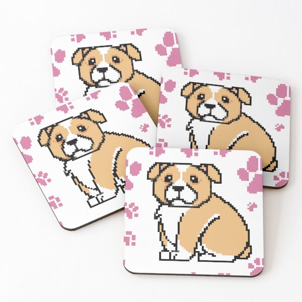 Item preview, cute doggo patterns pink designed and sold by Chaoticzarts.