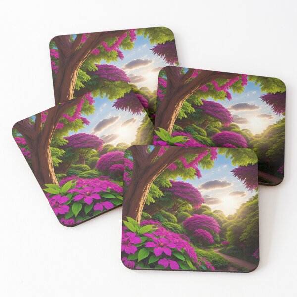 Item preview, A Vibrant, Lush Tapestry Of Foliage And Flowers, Illuminated By A Sun-Drenched Canopy Of Trees Ai Generated Art designed and sold by AiGens.