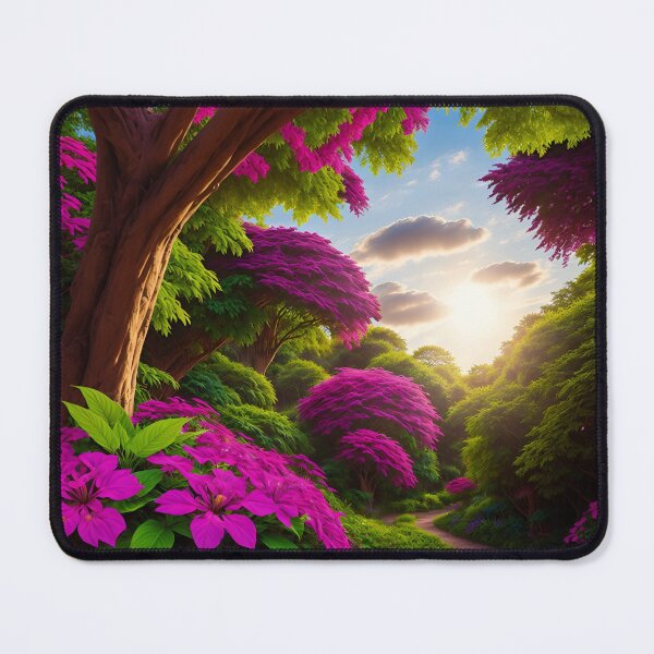 Item preview, A Vibrant, Lush Tapestry Of Foliage And Flowers, Illuminated By A Sun-Drenched Canopy Of Trees Ai Generated Art designed and sold by AiGens.