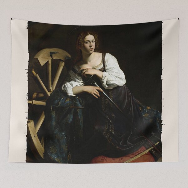 Item preview, Saint Catherine - Caravaggio's Classic Painting designed and sold by Sergey Sedunov.