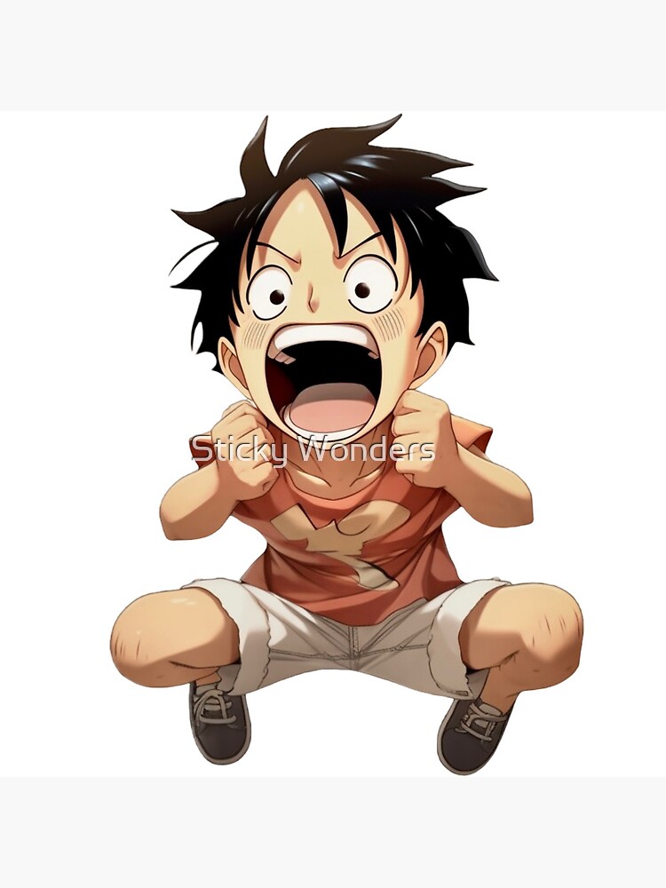 luffy kawai chibi cute, onepiece anime. vector design and doodle