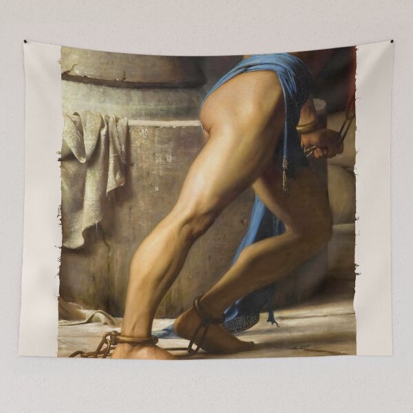 Item preview, Samson and the Philistines Fragment - Carl Bloch's Classic Painting designed and sold by Sergey Sedunov.