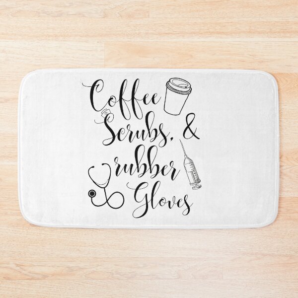Item preview, Coffee Scrubs And Rubber Gloves, Nurse international day gift idea designed and sold by Adorable Designs.
