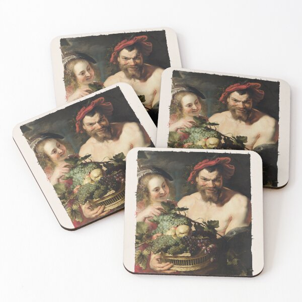 Item preview, Nymph and Satyr - Peter Paul Rubens' Classic Painting designed and sold by Sergey Sedunov.
